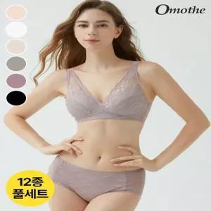 [오모떼][BEST of BEST]노와이어 에센셜 베이직 브라팬티(OMFGBR10_FU) 12종