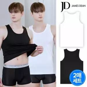 제임스딘 JD 남성 기능성 스판 슬리브리스 2PACK