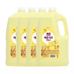퐁퐁 주방세제 레몬식초 3000ML 4개 141301