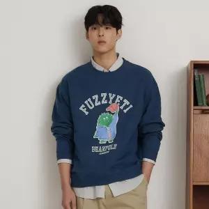 빈폴 멘 SS26헤리티지클럽 푸즈예티 스웨트 셔츠네이비 BC6241C61R