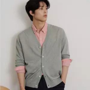 빈폴 멘 여름 리넨 카디건라이트 그린 BC645AC35L