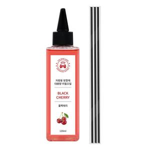 더허브샵 디퓨저리필방향제120ml+스틱3매/리드디퓨져/차량용,실내,가정용/블랙체리