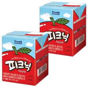 매일 피크닉 사과주스 200ml x 24팩 4800ml 어린이음료 대용량 과일주스 간편음료