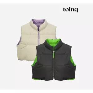 [토잉크][toinq] 리버시블 크롭 덕다운 베스트(T239MDJ901W)