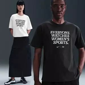 나이키 남녀공용 Everyone Watches Womens Sports 반팔티 IM0560-133 화이트/ IM0560-045 블랙
