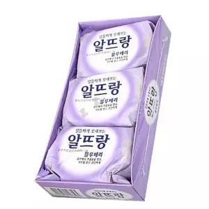 비누 알뜨랑 블루베리 140g 3개입 세수비누 화장비누 손세정 세균아 세균아꼼짝마 대한도매 목욕비누