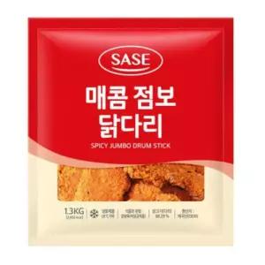 사세 매콤 점보 닭다리 (냉동) 1.3kg 안주 방학 어린이 간식 캠핑 야식