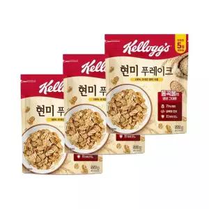 켈로그 현미후레이크, 550g, 3개