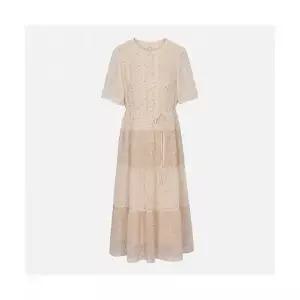 써스데이 아일랜드 THURSDAY ISLAND A라인 쉬폰 플라워 롱 원피스_T264MOP289W T264MOP289W 1131728