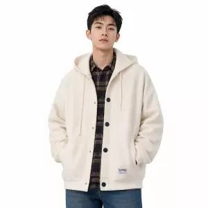 남성 무지 기모 오버핏 후드 점퍼 ON-JUK-QWD93792