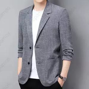 남성 린넨 자켓 정장 캐주얼 아우터 오버핏 콤비 여름
