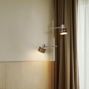 우든 더블 라이트 플로어램프 2구 장스탠드 인테리어 조명