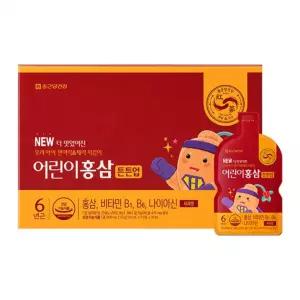 휘몰 종근당건강 어린이 홍삼 튼튼업 6년근 아기 유아 홍삼농축액 20ml x 30포 1박스 진세노사이드 어린이영양제