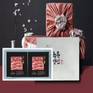 추석갈비세트 초이스등급 미국산 LA갈비 선물세트 1kg 명절선물세트 대량주문 답례품 쇼핑백