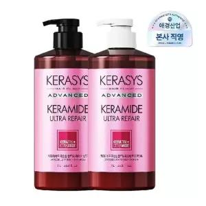 케라시스 케라마이드 극손상 울트라 샴푸 1L +트리트먼트 1L