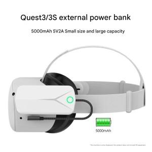 Mate Quest 3/3s 외부 내구성 배터리에 적합 VR 올인원 기계 2 액세서리용 10W 충전 5000mAh