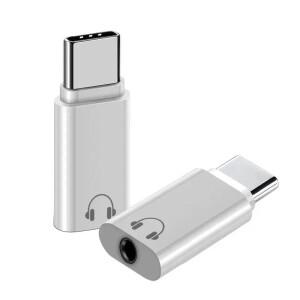 1-4Pcs Type-C 어댑터 남성용 C-여성용 3.5mm Macbook Xiaomi Huawei Honor 유선 이어폰