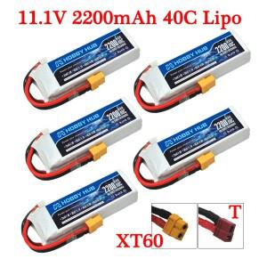 RC 자동차용 LiPo 배터리  오프로드 레이싱 보트 항공기 드론 액세서리  장난감용 3S 11.1 V  40C  2200mAh