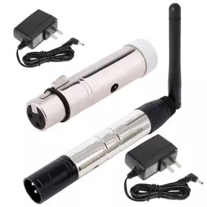 JERRAY DMX 무선 2Pcs 2 4G DMX51 이지 바 디스코 극장 콘서트 PAR 효과 램프 실버