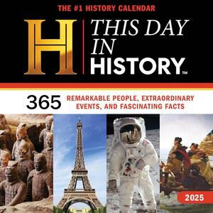 2025년 히스토리 채널 오늘의 역사 벽걸이 (Moments HISTORY 흥미로운 사실들 달력: 365명의 그리고 사건, in 특별한 인물, 놀라운 달력)