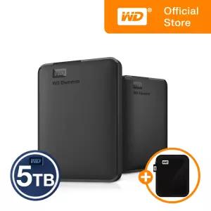 NEW WD Elements Portable 외장하드 [파우치증정] 5TB, 블랙