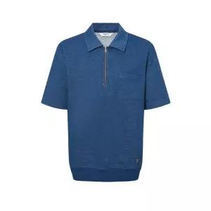 헤지스 [25SS [INDIGO DYE 카라집업 반팔 맨투맨 HZTS5B625B2 512750