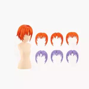 창채소녀정원 보라 오렌지 숏컷 가발 부품 toy 애니메이션