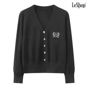 르샵 쓱7클럽 브이넥 자수 데일리 니트 가디건 DQ1CK005A 1405758