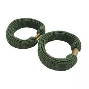 고급형 바지밑단 고정 발목 고무링 2P 1SET 군녹색