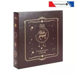 모닝글로리 3 4R 접착앨범 30매 (다크브라운)점착 사진 성장 졸업