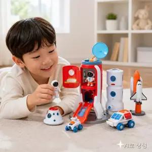 생활의 미쁨 우주 탐험 콤보 우주선 로켓 피규어 장난감 세트 2호 우주탐험선물셋트
