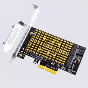 PCIE-M2 SSD 어댑터 M.2 NVME M 키-PCI Express 4.0 X4  M2 SATA B 키-SATA3.0 라이저 카드2230 2242 2260