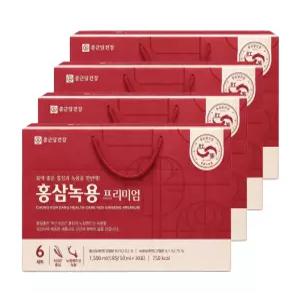 종근당건강 홍삼 녹용 프리미엄 선물세트 30포 3+1세트 (총 4세트)