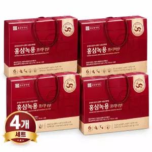 종근당건강 홍삼 녹용 프리미엄 선물세트 30포 4세트