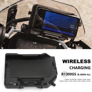 바이크 오토바이 무선 충전 GPS 휴대폰 거치대 내비게이션 브래킷, BMW 호환 F850GS R1300GS ADV용
