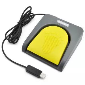 iKKEGOL USB 싱글 풋 스위치 컨트롤 원 키 맞춤형 컴퓨터 키보드 액션 페달 HID