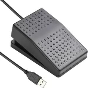 iKKEGOL 업그레이드된 USB 풋 스위치 싱글 페달 기계식 제어 맵 마우스 키보드 핫키 조합 누름 시뮬레이터