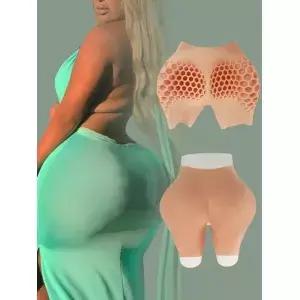 실리콘 힙업 및 확대 팬츠 엉덩이 리프팅 쉐이핑 통기성을 위한 벌집 구조 내장