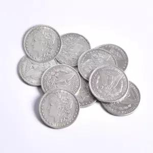 SUMAG 메탈 매직 코인 스틸 모건 달러 트릭 직경 3.8cm 복제 소품 액세서리 나타남/사라짐 마술 착시 5개