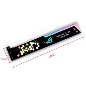 GPU 홀더 5V ARGB VGA 지원 3090 그래픽 카드 브래킷 M/B AURA SYNC, MOD 게이머 캐비닛 장식