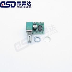 미니 PAM8403 DC 5V 2채널 USB 디지털 오디오 증폭기 보드 모듈 2 * 3W 볼륨 조절(포텐션미터 포함)