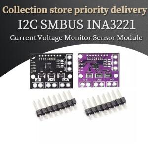 I2C SMBUS INA3221 트리플 채널 션트 전류 공급 장치 모니터 센서 보드 모듈, 핀으로 교체