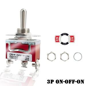 12V 3 위치 토글 로커 ON OFF 2 ON-ON 250VAC15A 20A 보트 요트 파일럿 자동 기기