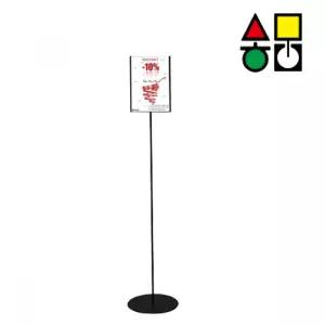 삼화 A5단면 POP 포스터스탠드 삽입식 철제 ICP-00BK