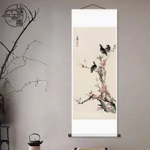 매화 꽃 그림 인테리어 민화연화도 벽화 화조도 포스터