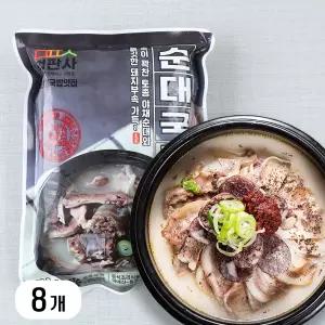먹판사 순대국 700g 8봉 냉동 간편식