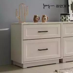장인가구 엘리아 화이트 대리석패턴 600 협탁 높은 거실장