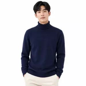 남성 빅사이즈 베이직 터틀넥 니트 DM-KN-Q2LYAN1001