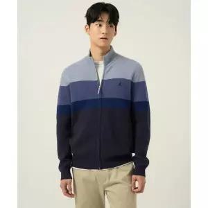 빈폴 BEANPOLE MEN 컬러블럭 집업 가디건 스카이 블루 BC595AC30Q 513011