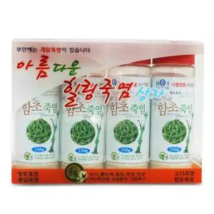 개암죽염 함초죽염 150g 4개 생활 미네랄 구운 소금